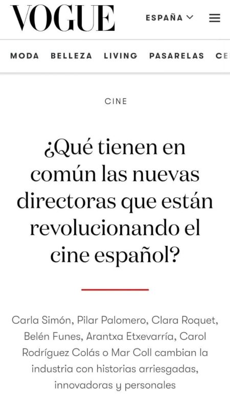 Vogue directoras de cine españolas